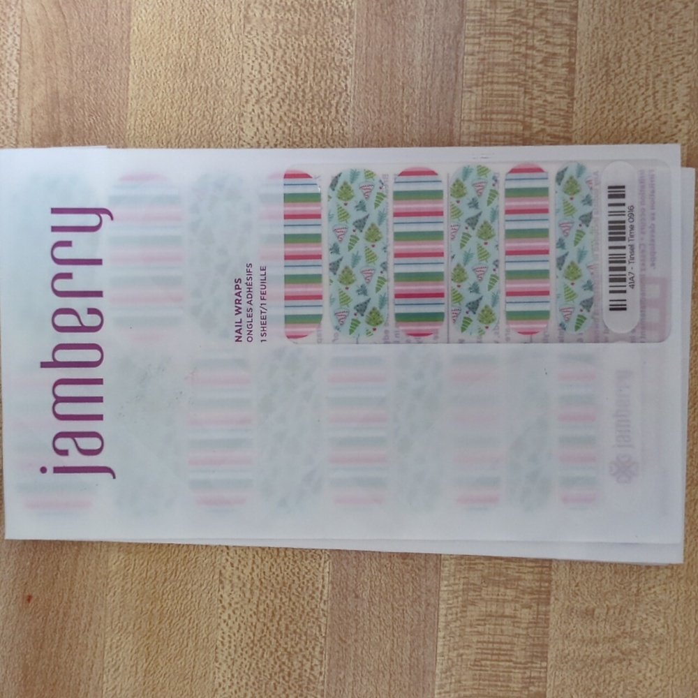 Christmas Jamberry nail wraps Tinsel Time nip